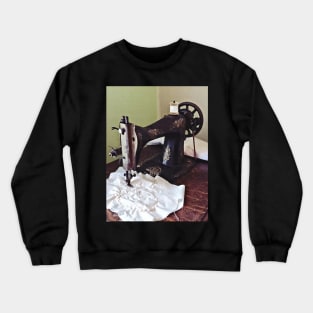 Sewing - Vintage Sewing Machine Circa 1900 Crewneck Sweatshirt